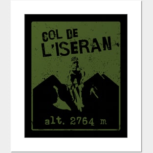 Col De L'Iseran Cycling Bike Souvenir Posters and Art